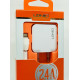 Мережевий зарядний пристрій LDNIO A2201 (2.4A / 2 USB порти + кабель iPhone)