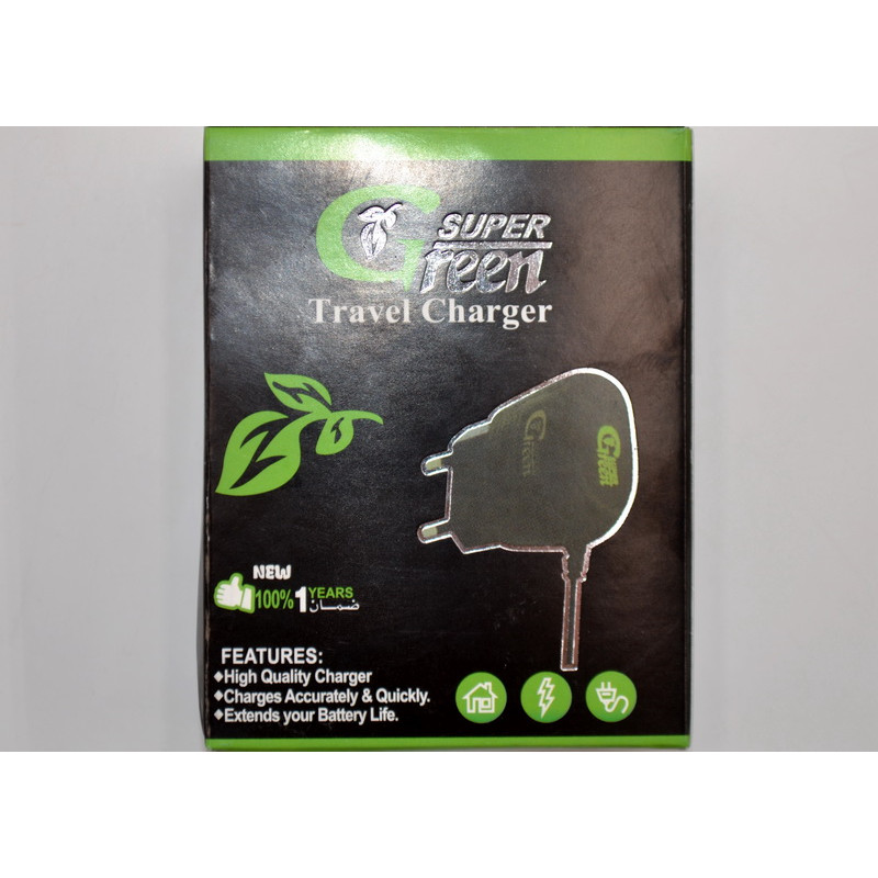 Зарядний пристрій SuperGreen (1.5A / MicroUSB)- Замовити за ціною 74 грн.