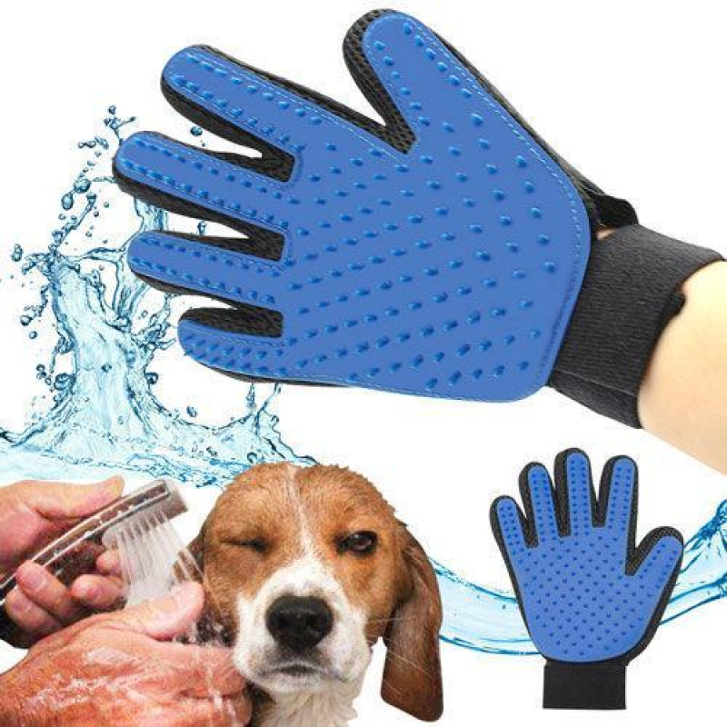 Рукавички для зняття вовни з домашніх тварин True Touch