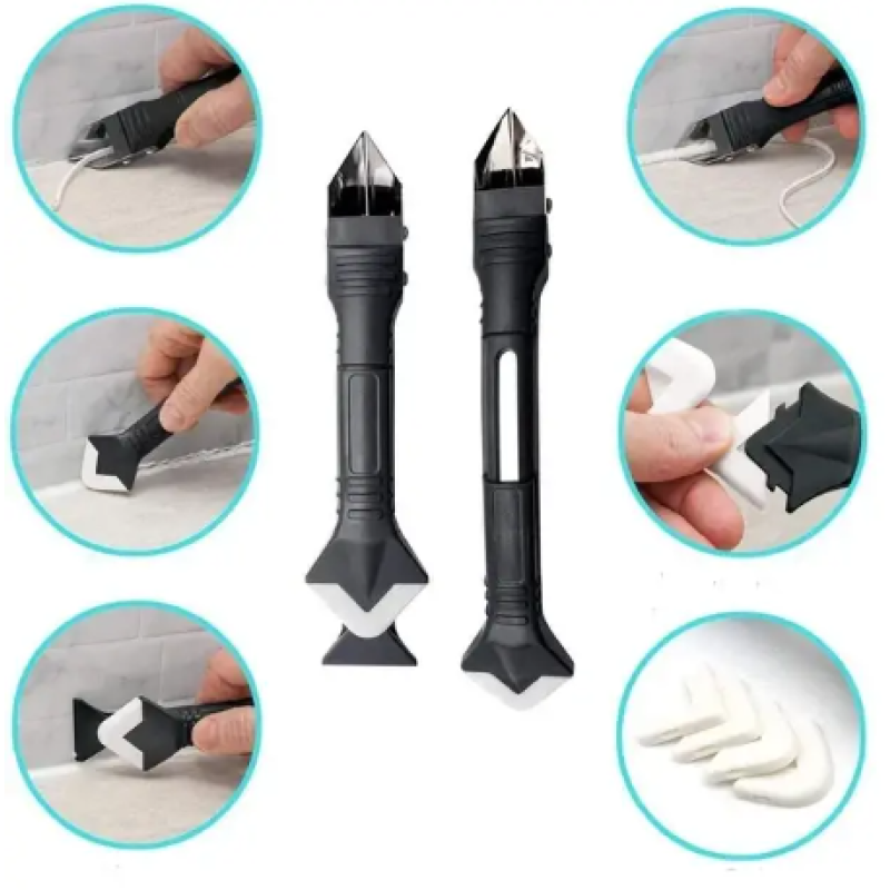 Силиконовый шпатель скребок для герметика силикона для удаления швов SILICON TROWEL & SCRAPER