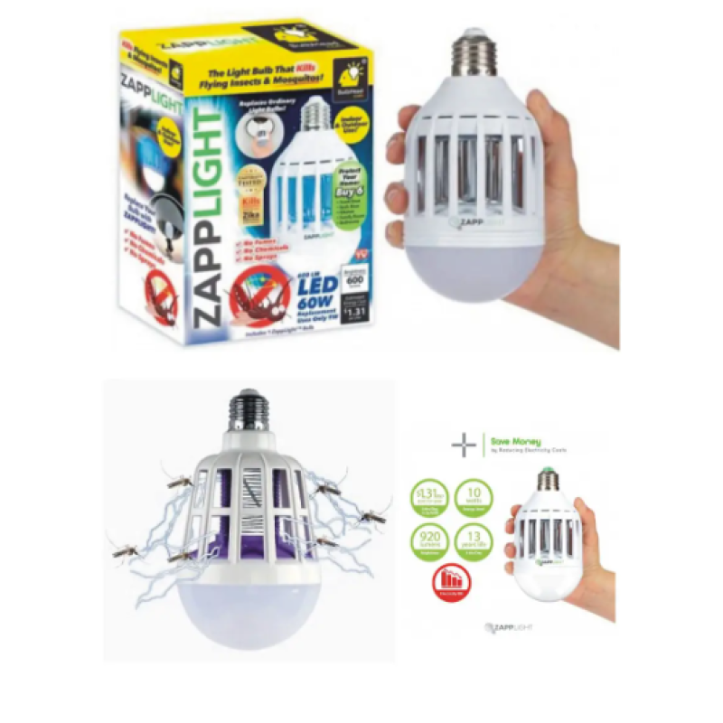 Світлодіодна лампа знищувач комарів та комах ZAPP LIGHT LED