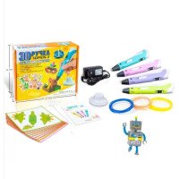 3D ручка з LCD дисплеєм Smart 3D pen 3 +пластик + трафарети