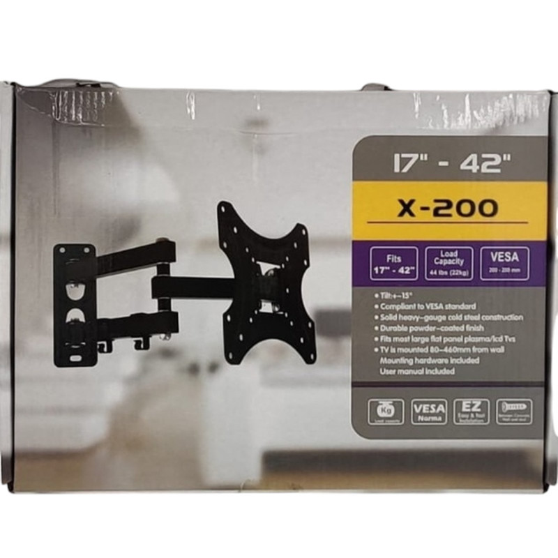 Кронштейн для телевизора X-200 17"-42" до 22 кг