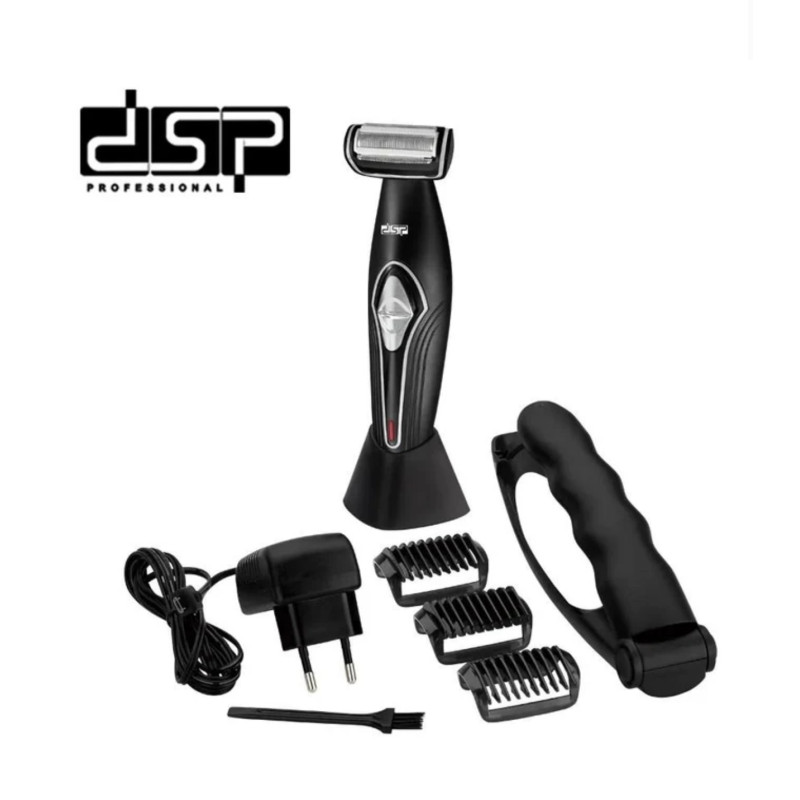 Электробритва для мужчин DSP 60050 IPX5 роторная для влажного и сухого бритья с 3 съёмными насадками и триммер- Замовити за ціною 858 грн.