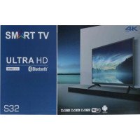 Смарт-телевізор Smart TV S32 - Bluetooth, Wi-Fi, Android 14