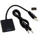 Кабель-переходник HDMI -> VGA конвертер адаптер с аудио 3.5 мм со звуком- Замовити за ціною 138 грн.