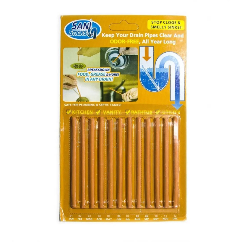 Палочки для прочистки труб "Sani Sticks" THL-24-174- Замовити за ціною 19 грн.