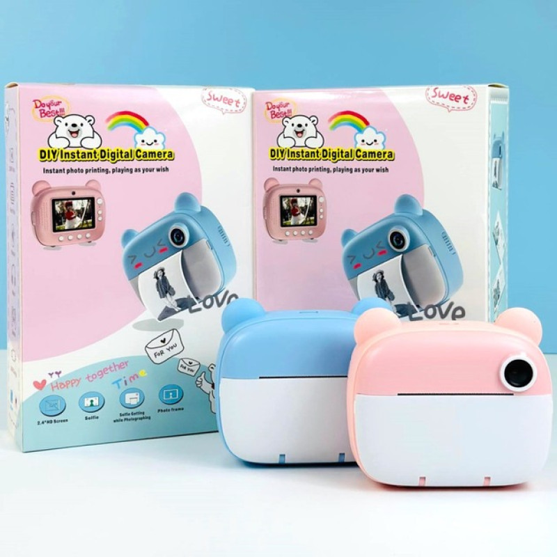 Детский фотоаппарат с мгновенной печатью DIY Instant Digital Camera- Замовити за ціною 1372 грн.
