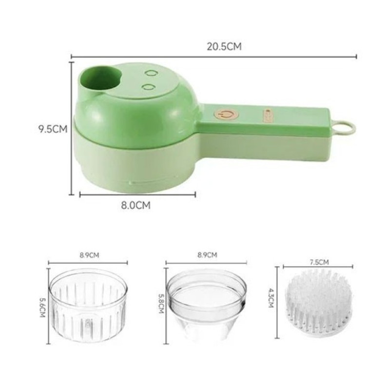 Акумуляторна овочерізка FOOD CHOPPER Catling 4 в 1