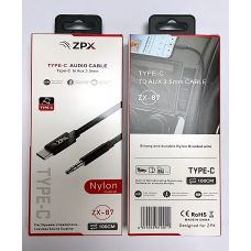 Кабель оплетки ZPX ZX-87 Type-C - AUX 3.5 мм для передачі аудіо Hi-Fi