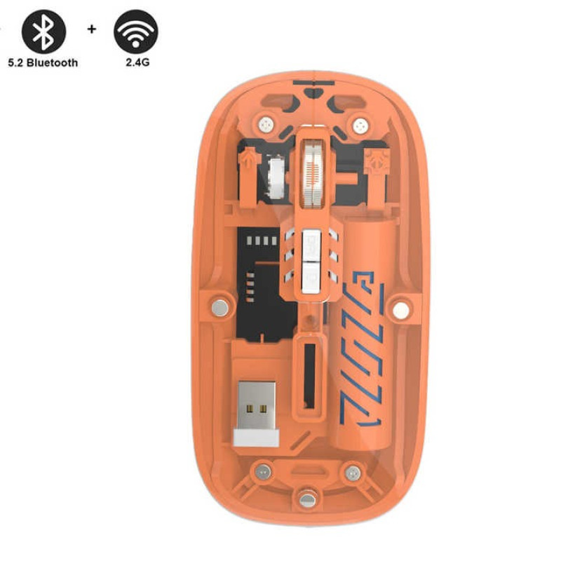 Мишка BT Recharge Transparent Mouse 501 (2.4G + Bluetooth 5.2)