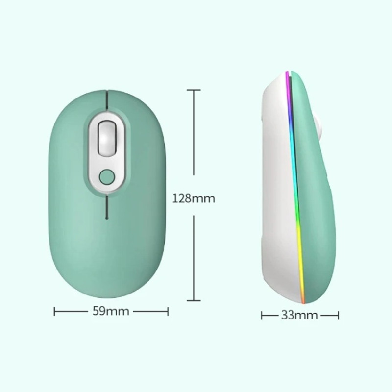 Бездротова миша WIELESS/BT MOUSE CHARGE 902 з RGB-підсвічуванням