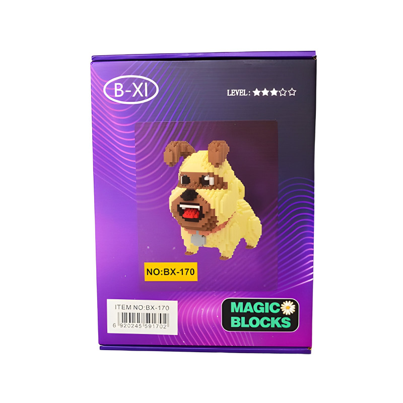 Конструктор Magic Blocks "Мопс "Мел"", 1500 деталей (170-BX)