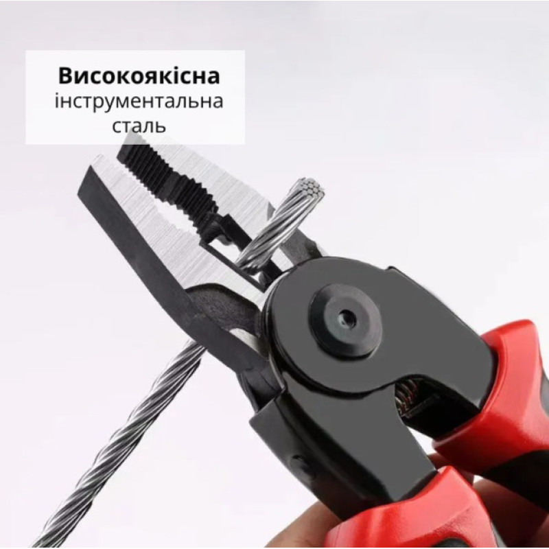 Багатофункціональні плоскогубці SJP-8029 із 5 змінними насадками.