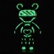Светящийся конструктор Magic Blocks Bearbrick 9004 (4031 деталь, 50 см, фиолетовый)