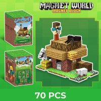 Магнітний конструктор "Magnet World" T9907, 70 деталей (локація "Будинок")