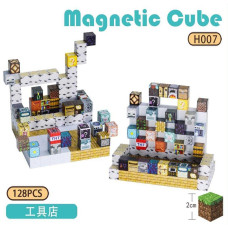 Магнітний конструктор "Magnetic Cube" H007, 128 деталей