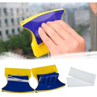 Магнітна щітка для миття вікон Double Sided Glass Cleaner, 12 см
