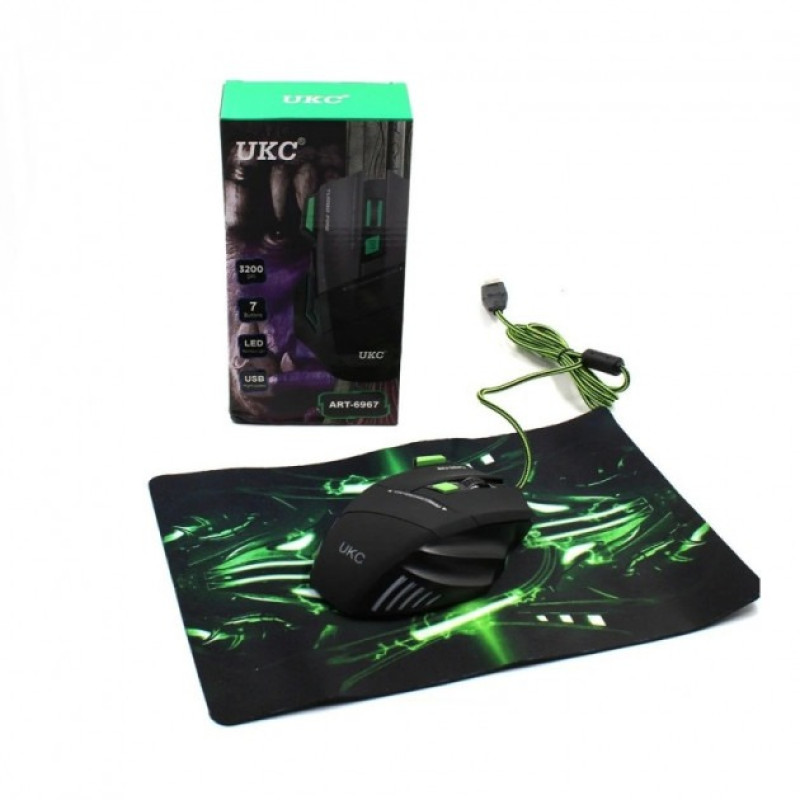Мишка GAMING MOUSE X7S 7D з килимком