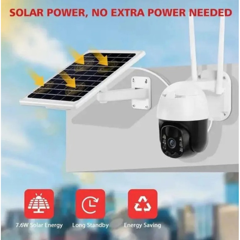 Вулична Wi-Fi/4G камера TP8 V380 4Gi із сонячною панеллю та акумулятором