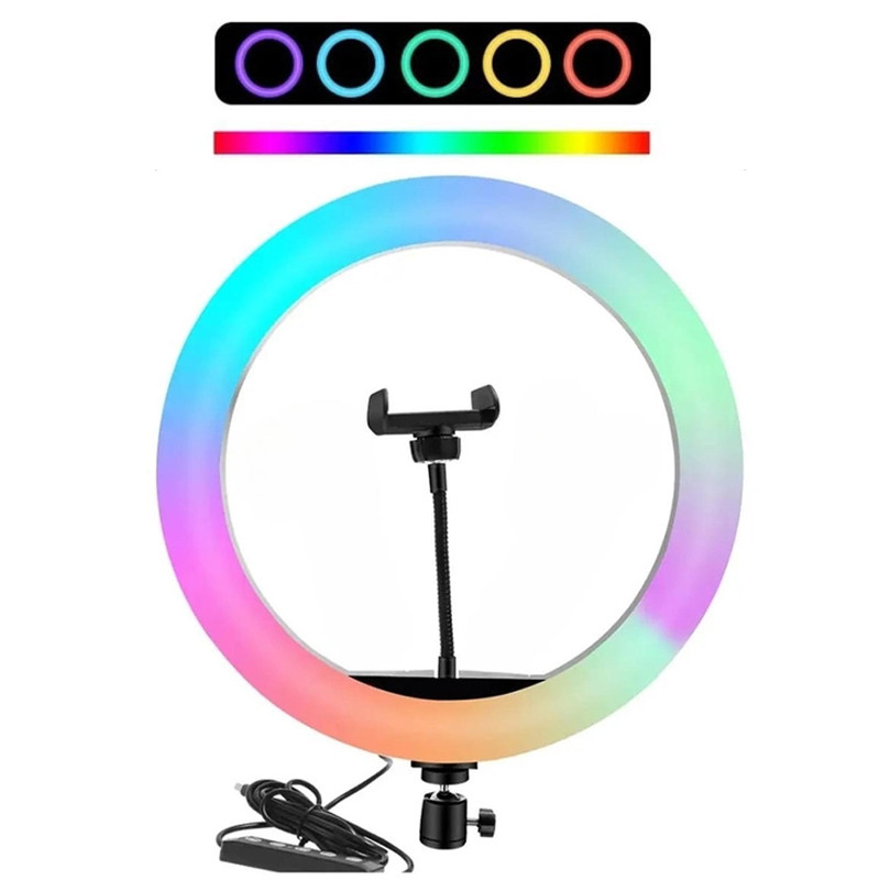 Кільцева RGB LED лампа MJ36, 36 см