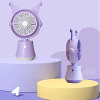 Міні-вентилятор FQ1525 Kuromi, 1 режим, заряджання USB, поворот 360°