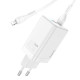 Сетевое зарядное устройство Hoco N23 GaN 65W, 2 порта, кабель Type-C to Lightning 1 м- Замовити за ціною 627 грн.