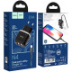 Мережевий зарядний пристрій Hoco N4, 2 порти USB, 2.4A, з кабелем Lightning