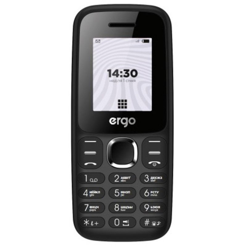 Мобільний телефон ERGO B184 Dual Sim Black