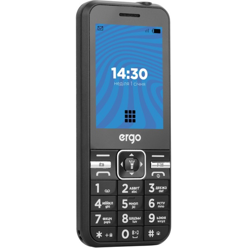 Мобільний телефон ERGO E281 Dual Sim Black