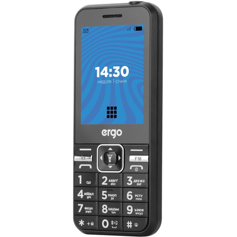 Мобільний телефон ERGO E281 Dual Sim Black