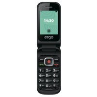 Мобільний телефон ERGO F241 Dual Sim Black, розкладачка