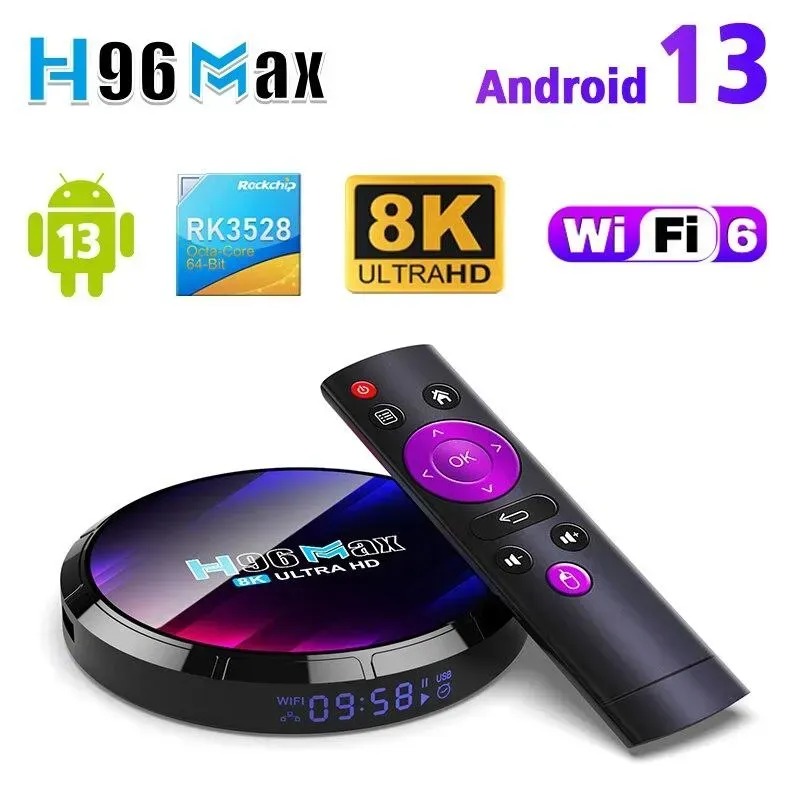 Smart TV приставка H96 Max RK3528 4/64 ГБ - Android 13