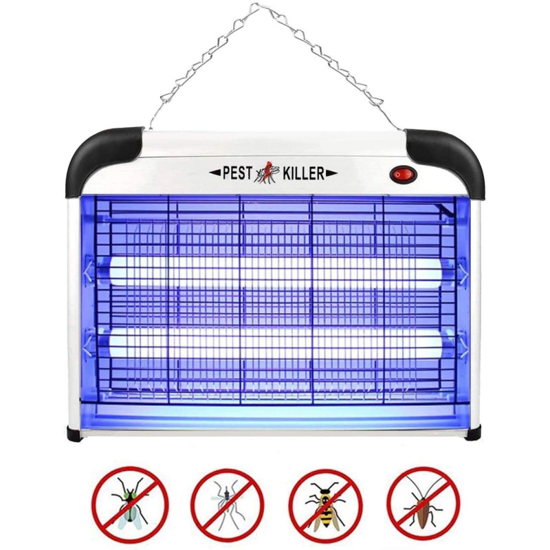 Електрична лампа-пастка 16 Вт для комах Pest Killer, від мережі, 34,5×9,2×2,4 см
