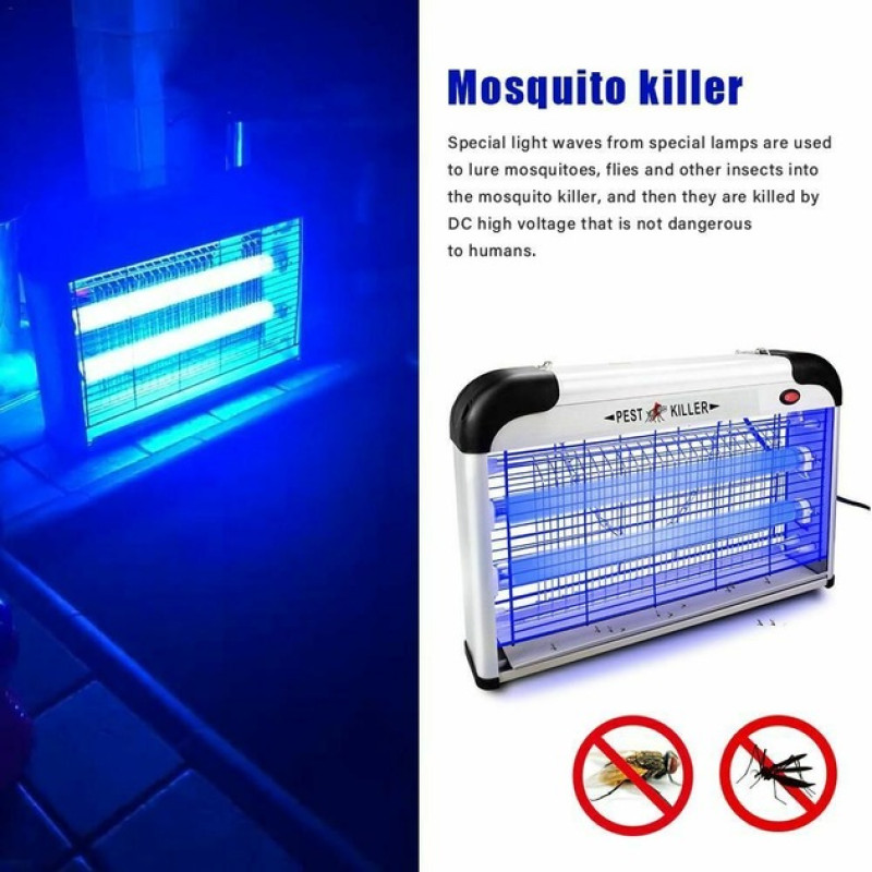 Електрична лампа-пастка 16 Вт для комах Pest Killer, від мережі, 34,5×9,2×2,4 см