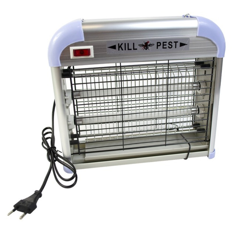 Электрическая лампа-ловушка 16 Вт для насекомых Pest Killer, от сети, 34,5 × 9,2 × 2,4 см