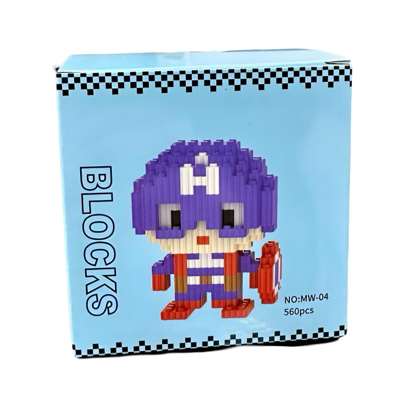 Конструктор MAGIC BLOCKS - Капітан Америка (MW-04, 560 деталей)