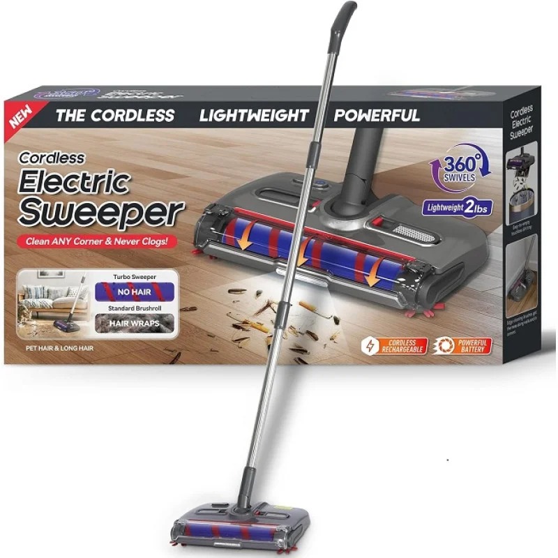 Бездротовий електровіник Cordless Hand Sweeper 360 з LED-підсвічуванням