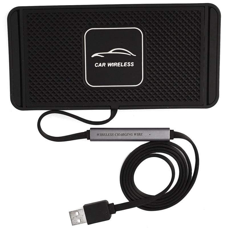 Силіконовий килимок з бездротовою зарядкою 15W Qinetiq Car Wireless Pad