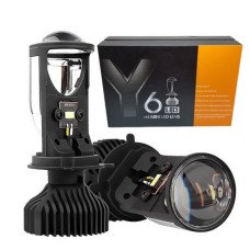 Комплект LED ламп з лінзою H4