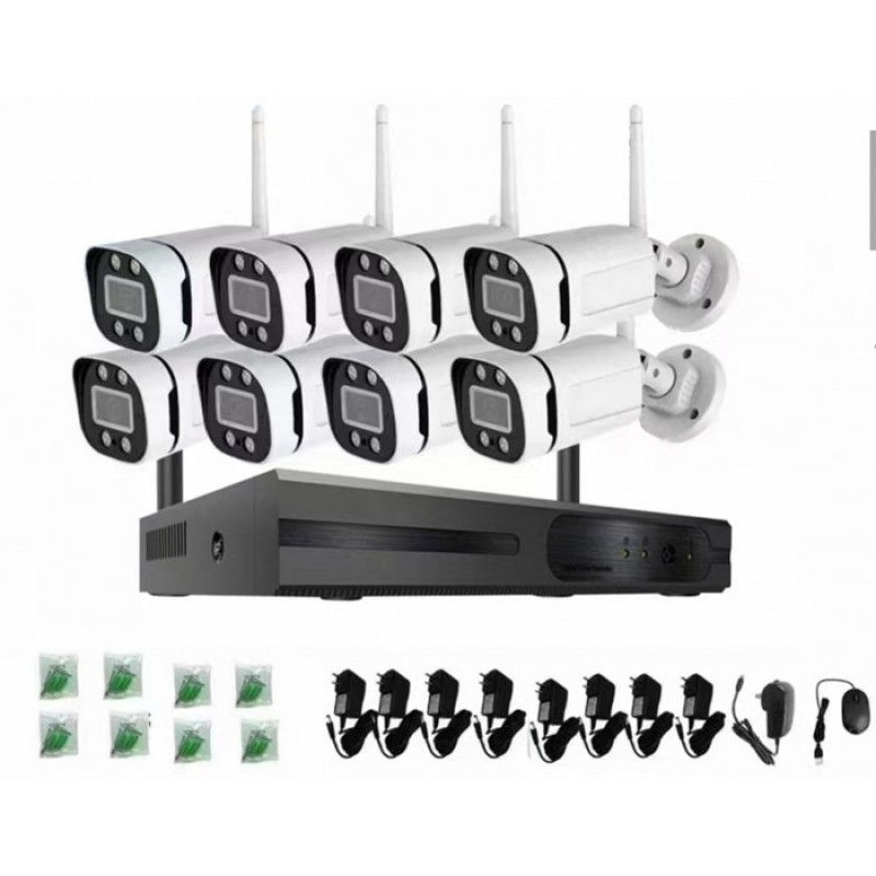 Wi-Fi комплект відеоспостереження на 8 камер WiFi kit 8ch