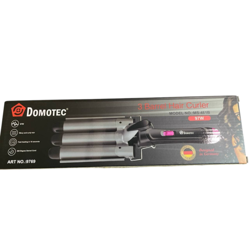 Плойка для волосся потрійна Domotec MS-481B