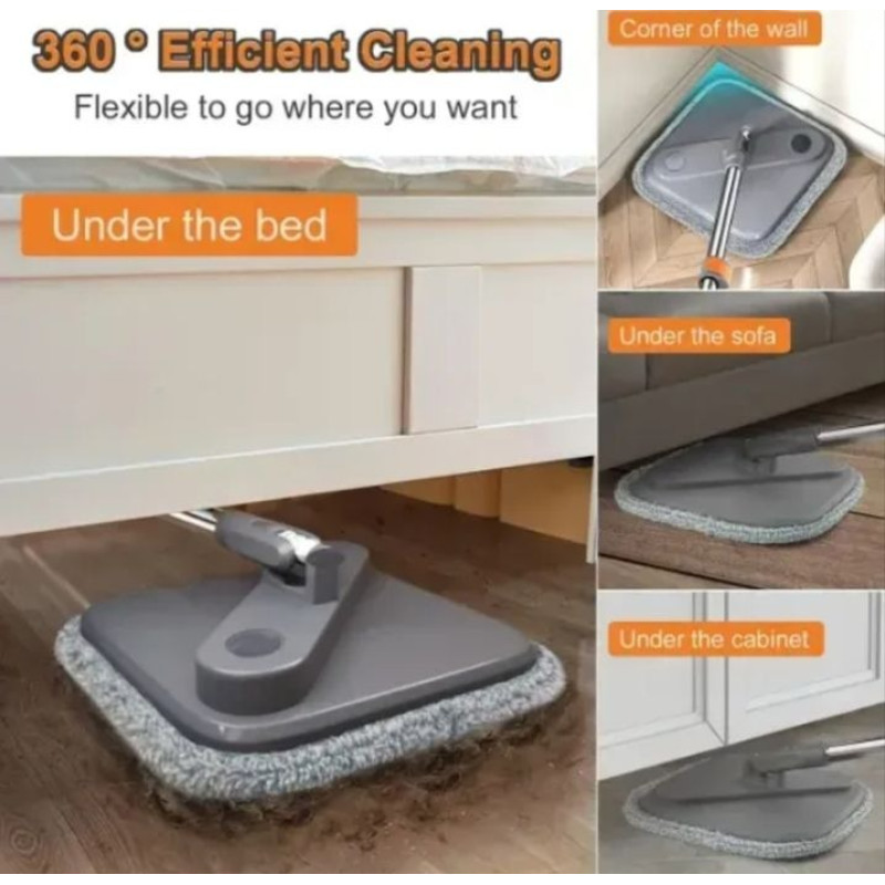Система для уборки с ведром Mop K10 (2 насадки из микрофибры)