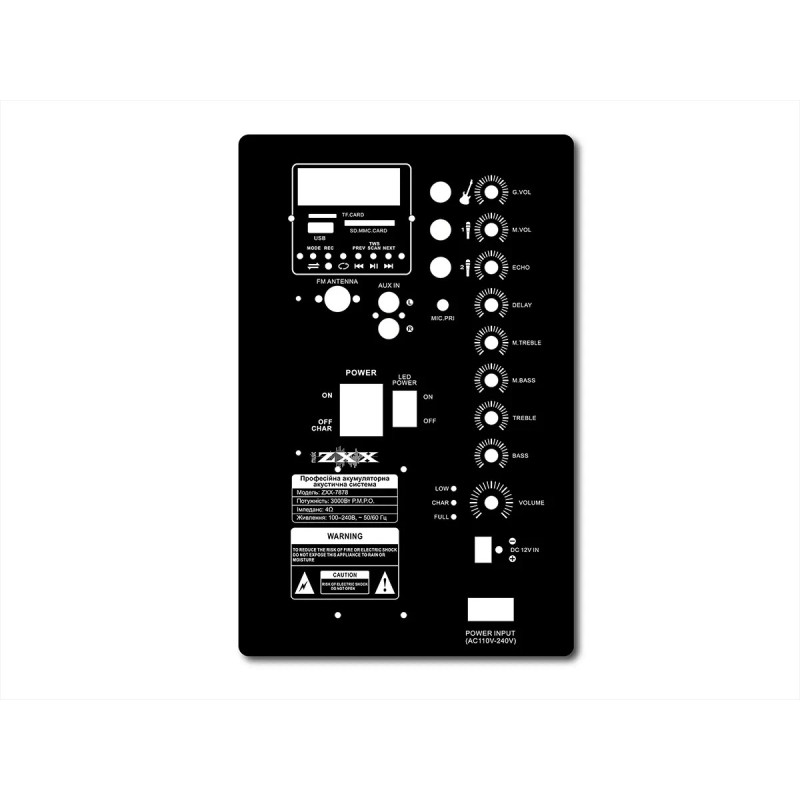 Акустична переносна колонка ZXX-7878 60Вт 15"