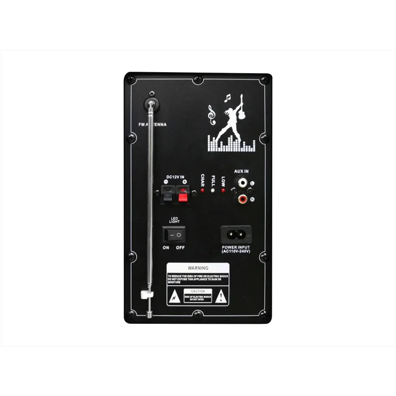 Акустична переносна колонка ZXX-9292 60Вт 2x10"