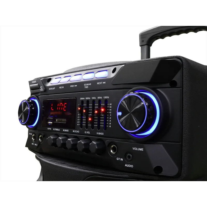 Акустична переносна колонка ZXX-9292 60Вт 2x10"