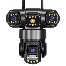 Вулична 4G IP-камера з 3 об'єктивами (APP V380/V380Pro)