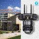Уличная 4G IP-камера с 3 объективами (APP V380/V380Pro)