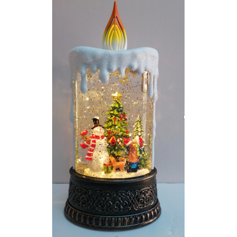 XMAS Новогодний ночник «Свеча со снеговиком» WDL-23016B- Замовити за ціною 1327 грн.