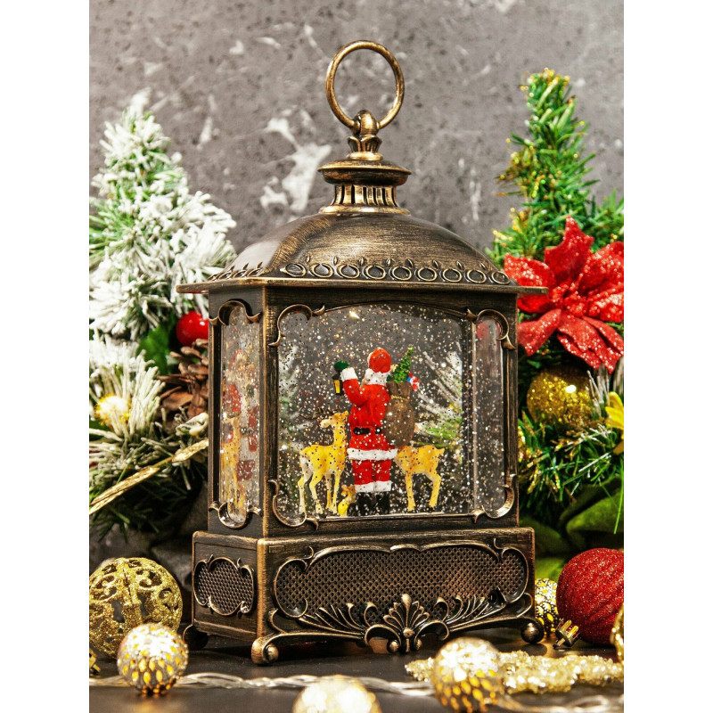 XMAS Новорічний нічник «Вінтажний ліхтар» WDL-24073A (27 см)